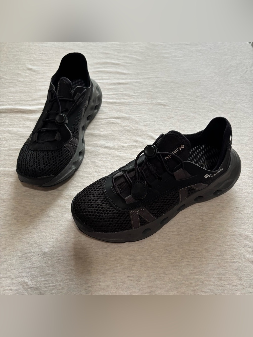 Columbia Kids Black Gray Mesh Athletic Sneakers Slip-On Shoes Size 5 - Picture 7 of 7